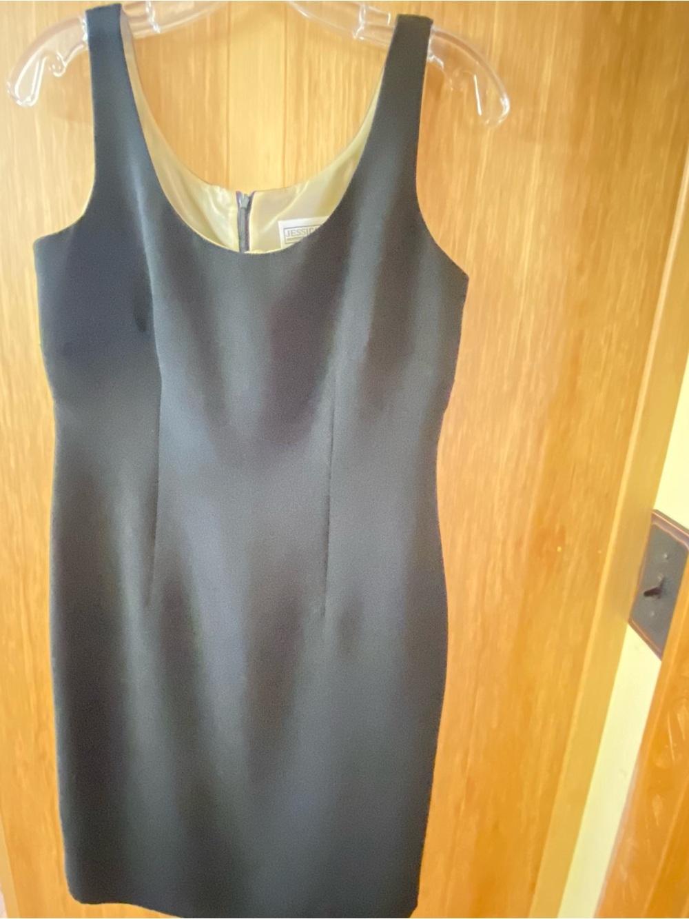 Classic Black Sleeveless Sheath Dress by Jessica Howard.  Dress only